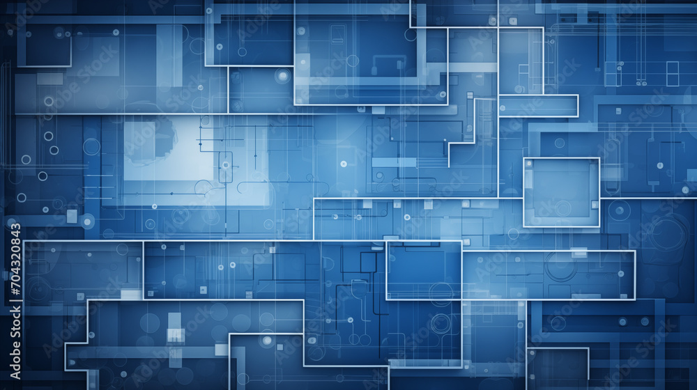 Poster abstract architectural blueprint patterns