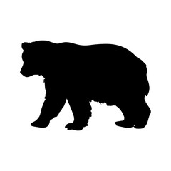 silhouette of a bear black | Vector illustration design of a bear svg logo mascot