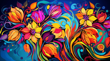 Abstract Floral Fusion