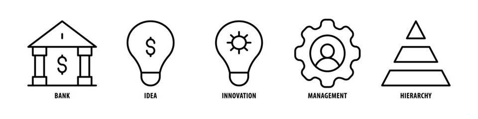 Business, Time, Schedule, Loss, Profit editable stroke outline icons set isolated on white background flat vector illustration.