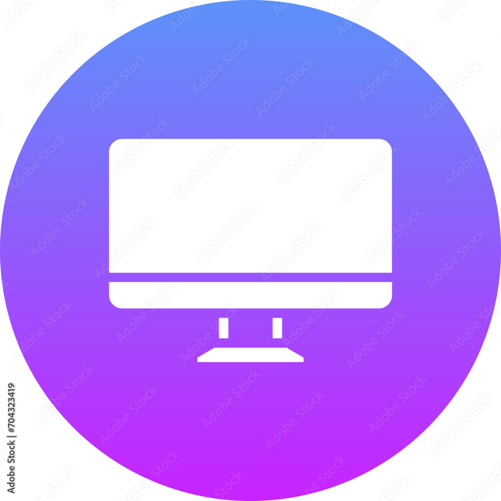 Wall mural monitor icon