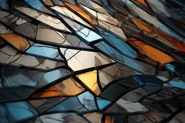 Abstract Mosaic Patterns Fine Art Photography Unconventional Angles COLORFUL STONE MIRROR AI 