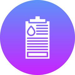 Fototapeta premium Oil Data Report Icon