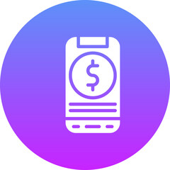 Fototapeta premium Financial App Icon