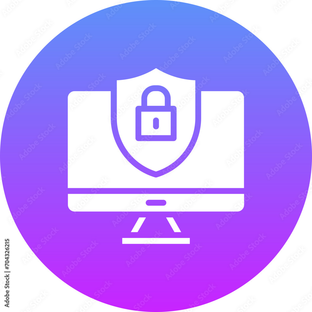 Poster computer security icon