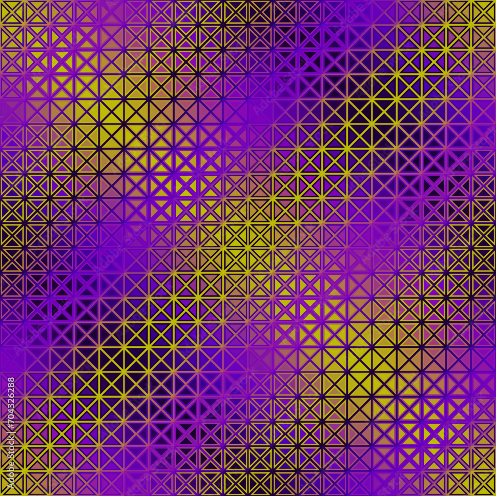 Poster Geometric abstract triangles pattern. Seamless vector pattern