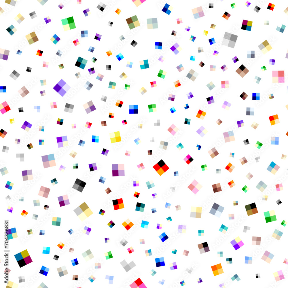 Poster vector seamless mosaic art pattern. art background.