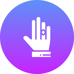 Obraz premium Ring in Hand Icon