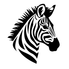 Fototapeta na wymiar Zebra symbol, symbol of Balance and harmony