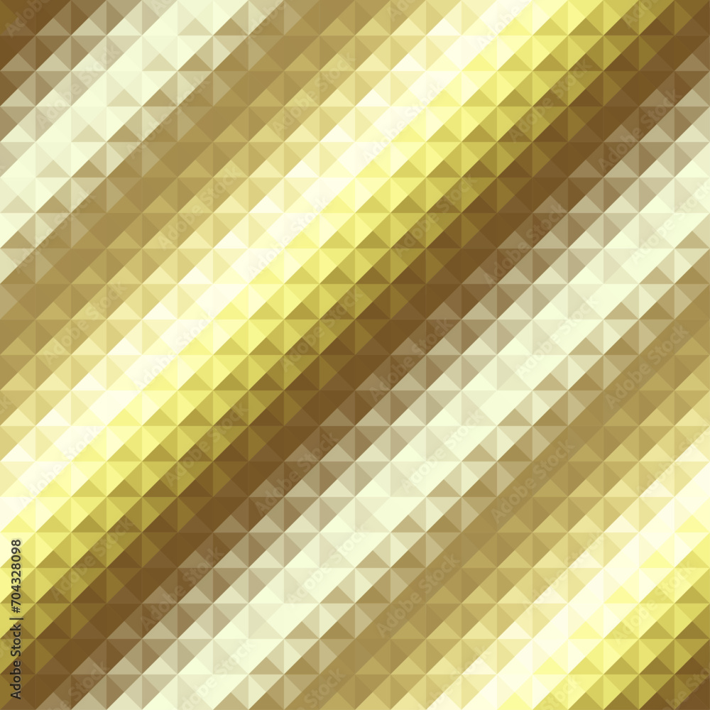 Poster Textured gold seamless diagonal gradient. Smooth abstract background. Vector image.
