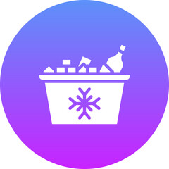 Obraz premium Ice Bucket Icon