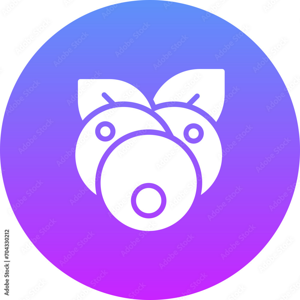 Sticker blueberry icon