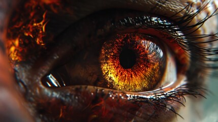 A detailed close-up of a person's eye. Perfect for illustrating concepts related to vision, emotions, and human connection.