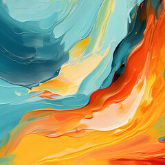 Abstract oil brush stroke painting background.