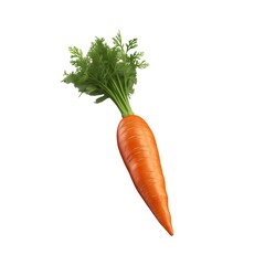 3d carrot isolated on the white background.