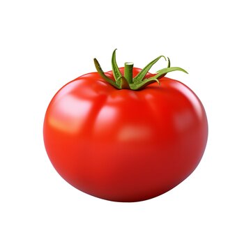 3d tomato isolated on the white background.