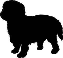 English Toy Spaniel Dog silhouette breeds dog breeds dog monogram logo dog face vector
