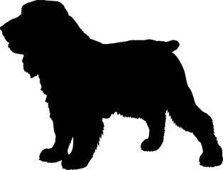 Field Spaniel Dog silhouette breeds dog breeds dog monogram logo dog face vector - obrazy, fototapety, plakaty