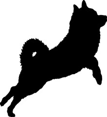 Schipperke. Dog silhouette breeds dog breeds dog monogram logo dog face vector