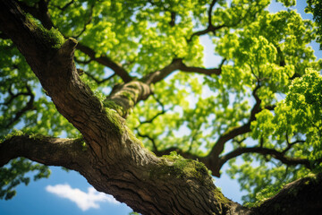 summer trees in the forest