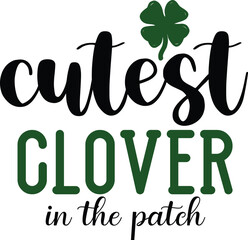 Naklejka premium Cutest Clover in the Patch