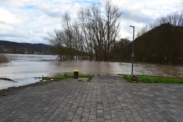 Fototapeta na wymiar Rhine flood 