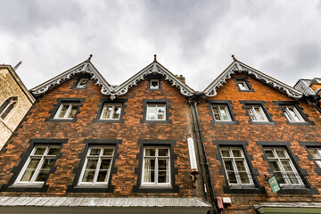 Scenery beautiful city walk on the streets of old historical center, Cambridge, England, UK