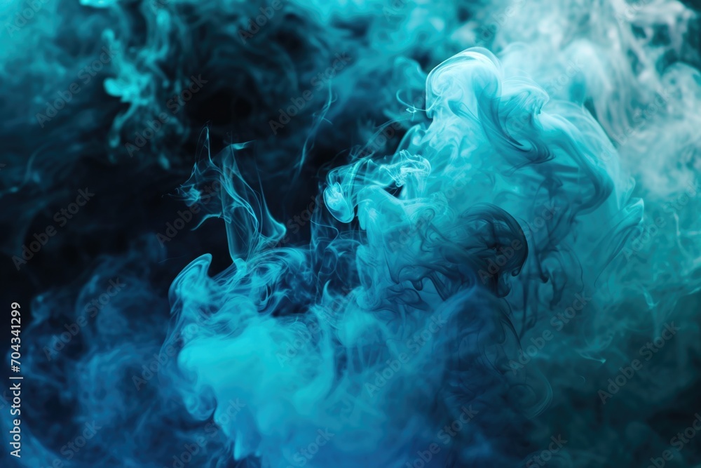 Poster Close-up view of a smoke cloud. Perfect for adding an atmospheric touch to any project