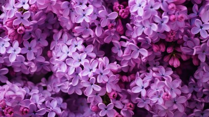 Lilac bloom delight: close-up shot of stunning lilac flowers for spring

