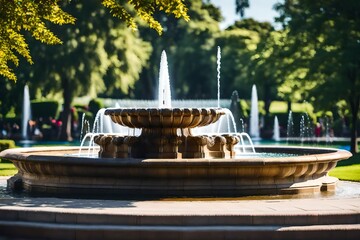 fountain in the park, Fountain in public park