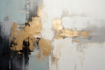 Abstract Art - Gold and Gray Painting - Wallpaper