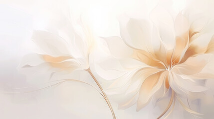 Elegant tender flowers transparent watercolour background. Pastel colour palette. Generative AI