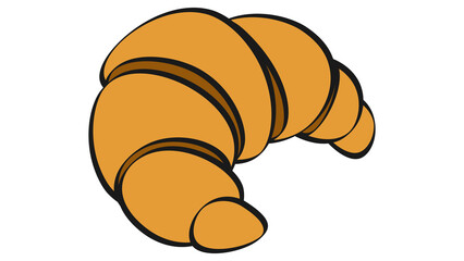 Plain Croissant Illuatration