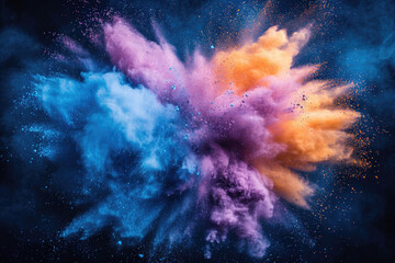 Obraz premium powder explosion on black background
