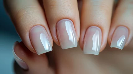  Close-up of elegantly manicured fingernails. © RISHAD