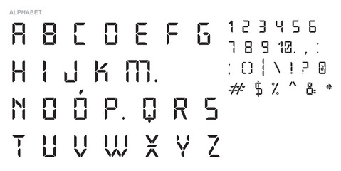 Fototapeta na wymiar Alphabet Split Monogram, Split Letter Monogram, Alphabet Frame Font. Laser cut template. Initial monogram letters.