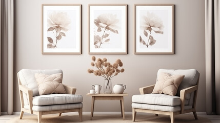 modern living room with sofa