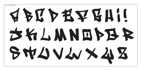 Alphabet Split Monogram, Split Letter Monogram, Alphabet Frame Font. Laser cut template. Initial monogram letters.