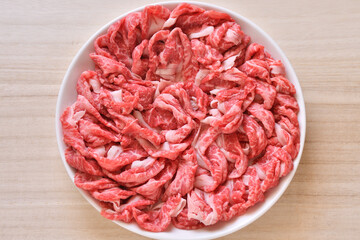 国産牛　牛肩スライス　みすじ