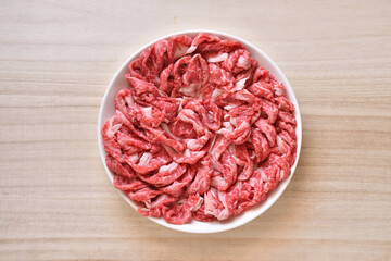 国産牛　牛肩スライス　みすじ