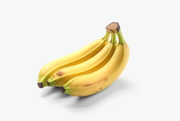 banana isolated on white background. generatif ai