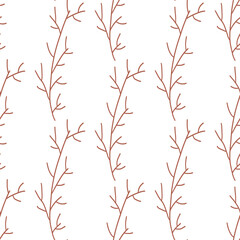 Fototapeta premium easter branches plant vector hunting spring patter