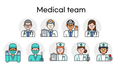 medical worker flat avatar