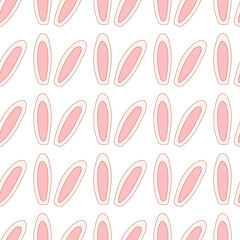 easter hare ears colored hunting pattern textile