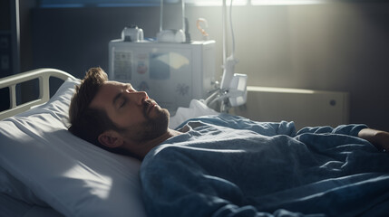 Obraz premium Patient on Operating Table in Operating Room