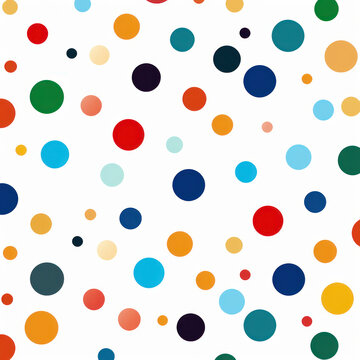 Polka Dot Confetti Celebration: Seamless Pattern for Textile and Wallpaper