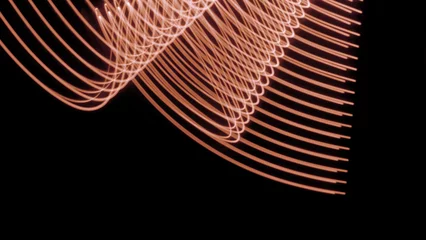 Foto op Plexiglas lila visuell effekt beschaffenheit 3d hintergrund leuchten glow lichter wellen geschmeidig schlicht elegant gefühl spirituell emotion chaos sound © Lights nature & more