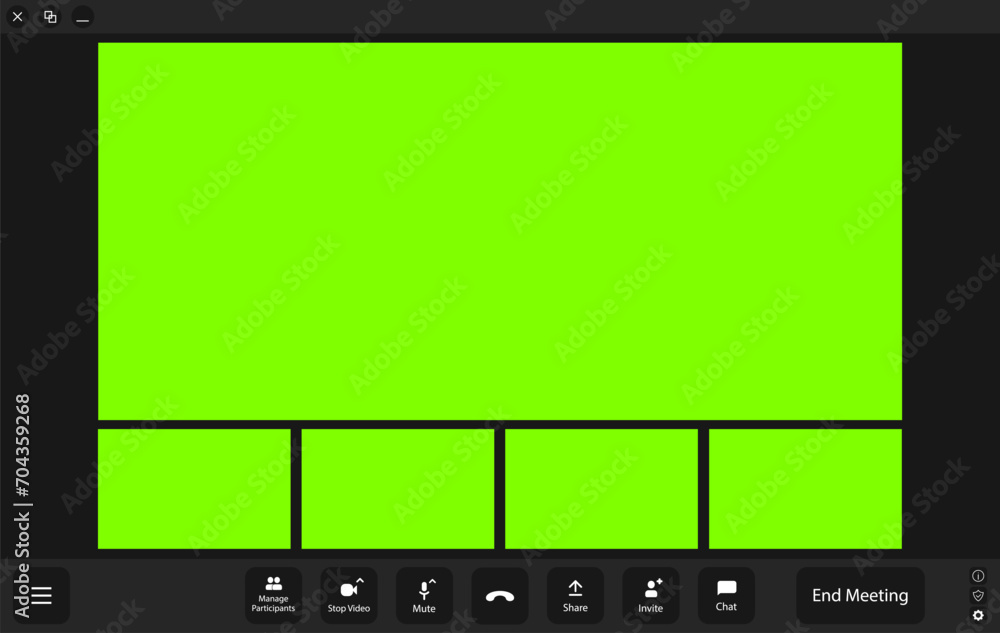 Aufkleber call video template. blank for inserting faces instead of chroma key