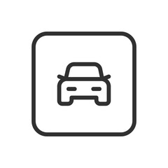 Car icon. Modern, simple flat vector illustration for web site or mobile app