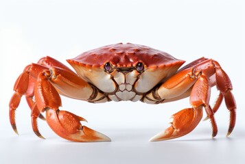 big crab isolated on a white background. generative ai